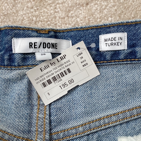 NWT Re/Done Jean Shorts - Picture 7 of 8
